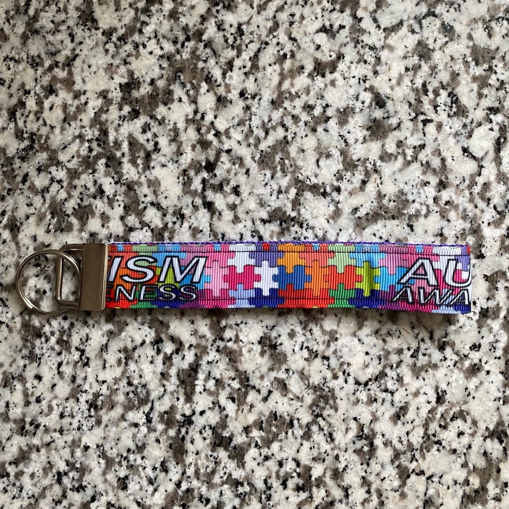 Autism Awareness Key Fab Holder